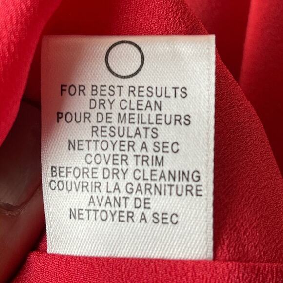 Halston Heritage Coral Sleeveless Crepe Halter Flowy Dress Women's Size 12 NWT - Picture 10 of 10